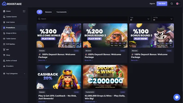 crypto casino Roostakes.com bonus