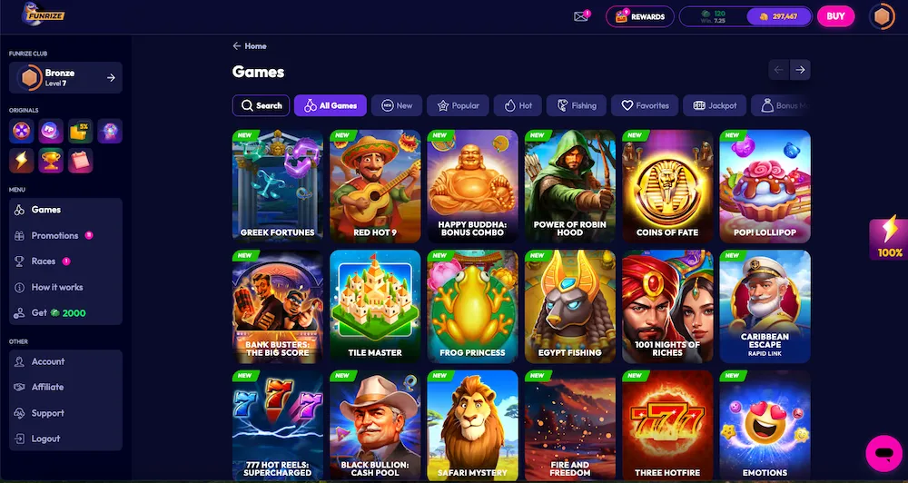 funrize casino real money